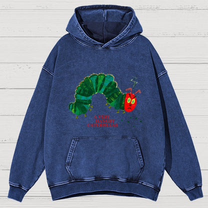 A Very Hangry Caterpillar Vintage Distressed Hoodie
