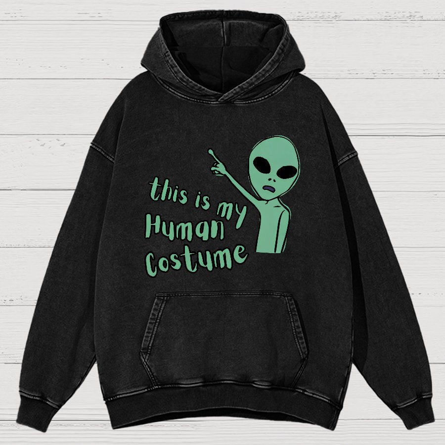 This is my Human Costume Vintage Distressed Hoodie
