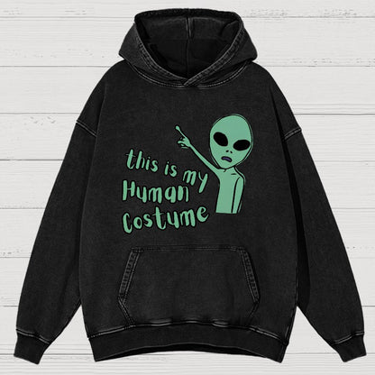 This is my Human Costume Vintage Distressed Hoodie