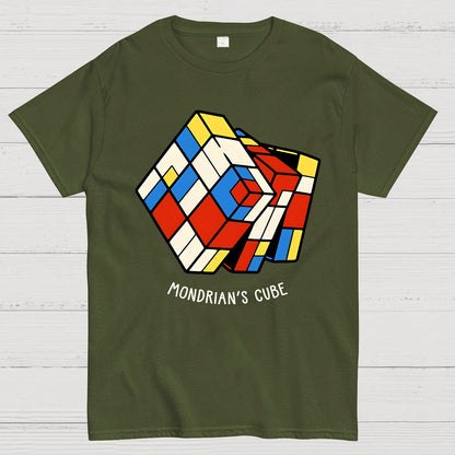 The Mondrian Rubik Cube Geek T-Shirt