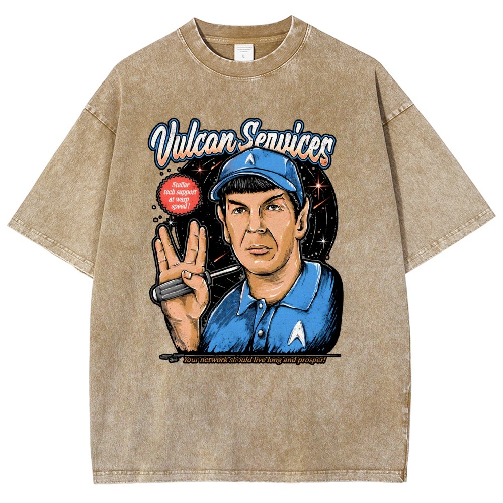 Cosmic services Vintage Distressed T-shirt
