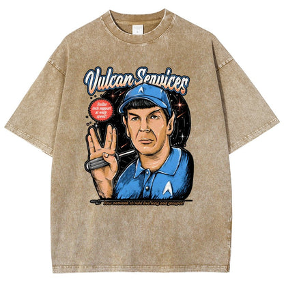 Cosmic services Vintage Distressed T-shirt