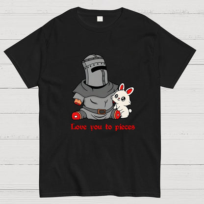 Love you to Pieces Knight and Bunny Geek T-Shirt