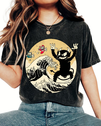 The Great Retro Game Battle Vintage Distressed T-shirt