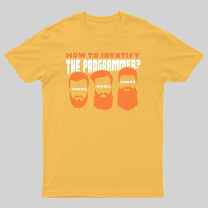 How To Identify The Programmer Funny Programmer Geeky T-Shirt