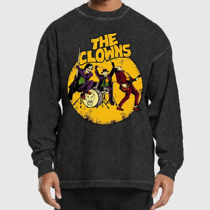 Horror Killer Rock Washed Long Sleeve Tee