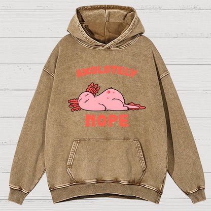 Axo Nope Vintage Distressed Hoodie