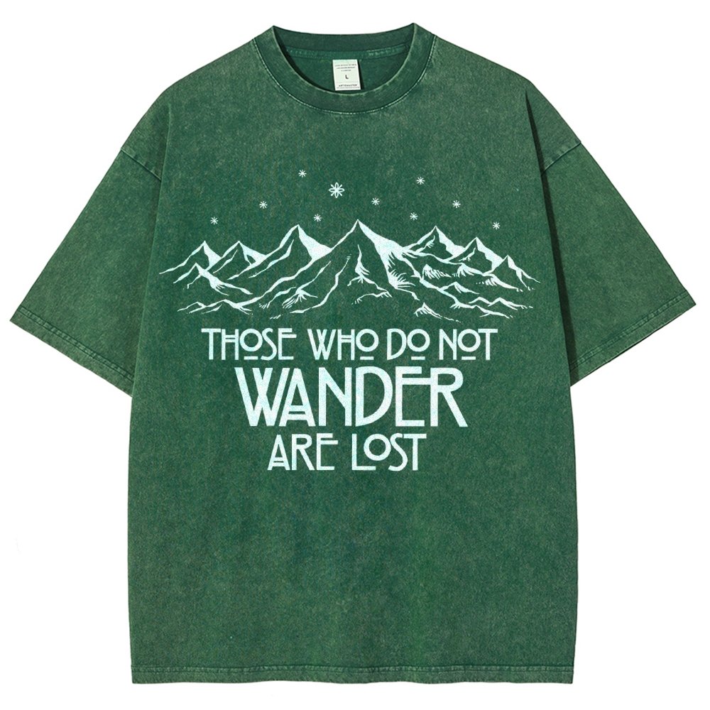 Those Who Do Not Wander Vintage Distressed T-shirt