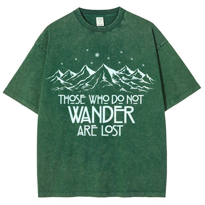 Those Who Do Not Wander Vintage Distressed T-shirt