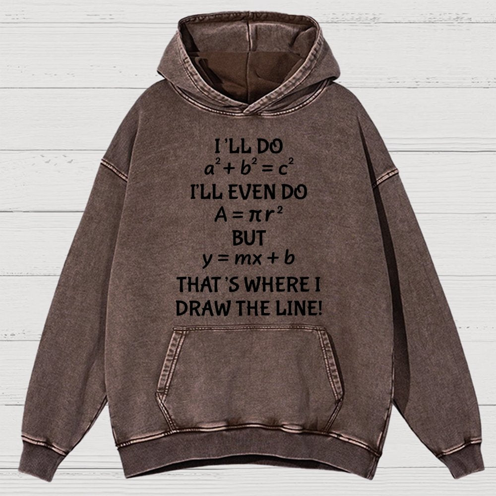 Funny Math Teacher Joke Men Women Fun Math Quotes Teacher Vintage Distressed Hoodie