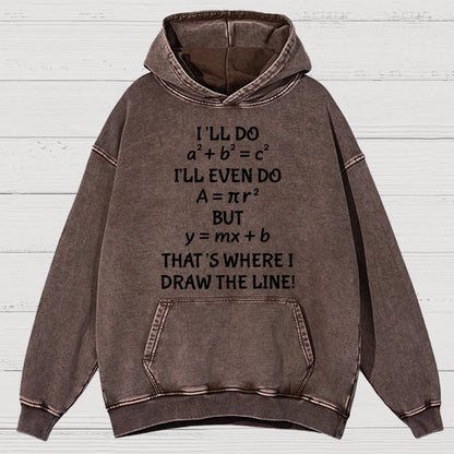 Funny Math Teacher Joke Men Women Fun Math Quotes Teacher Vintage Distressed Hoodie