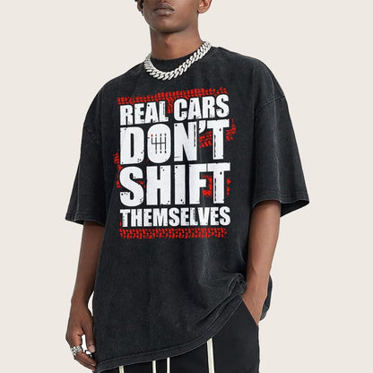 Manual Transmission Gearhead Vintage Distressed T-shirt