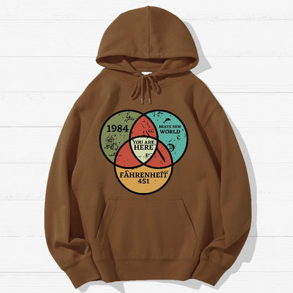 You Are Here Geek Cotton Hoodie
