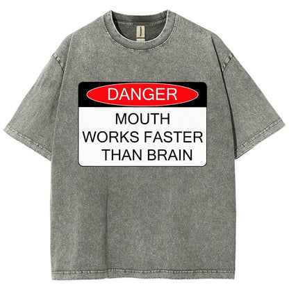 Danger Vintage Distressed T-shirt