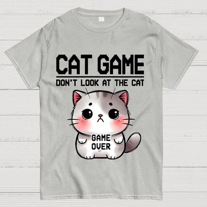Funny Cat Game-Game Over Geek T-Shirt