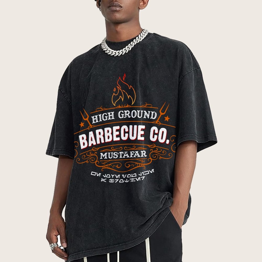 High Ground BBQ Vintage Distressed T-shirt