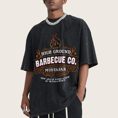 High Ground BBQ Vintage Distressed T-shirt