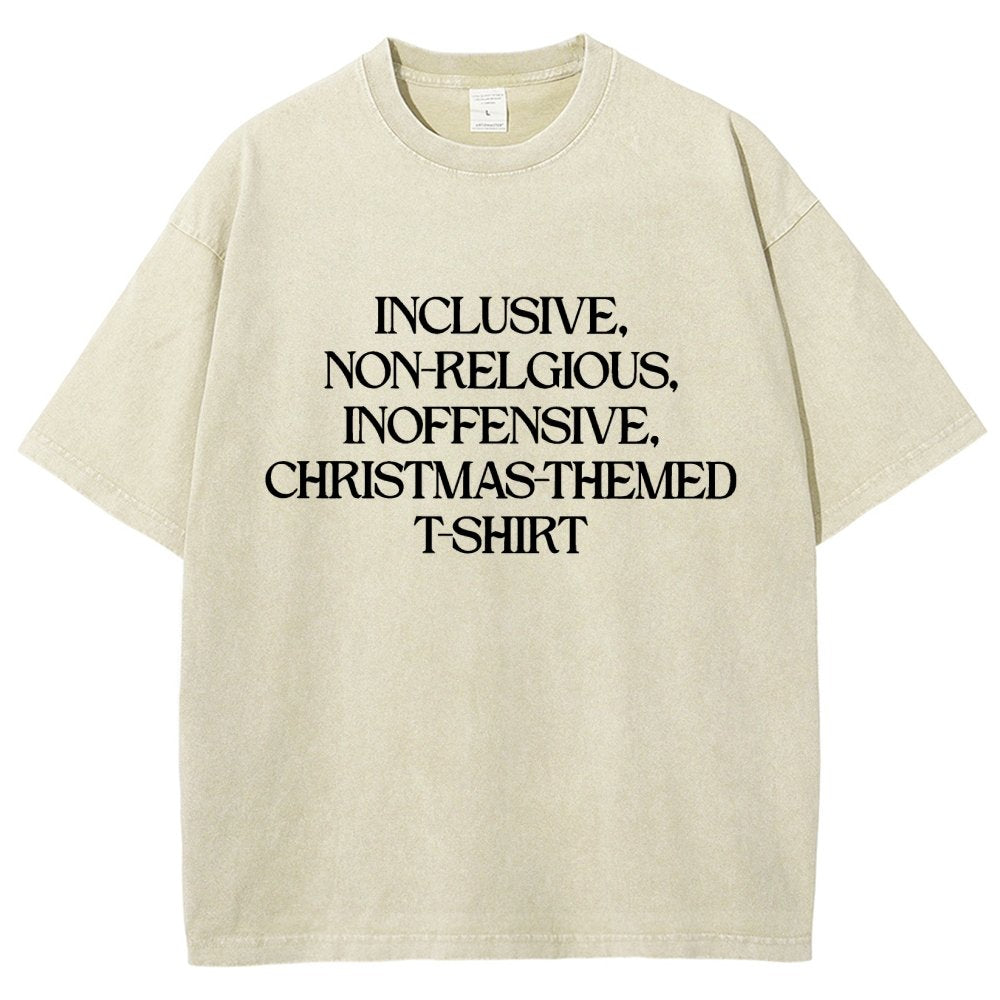 Christmas Themed Vintage Distressed T-shirt