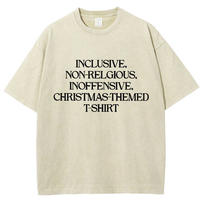 Christmas Themed Vintage Distressed T-shirt