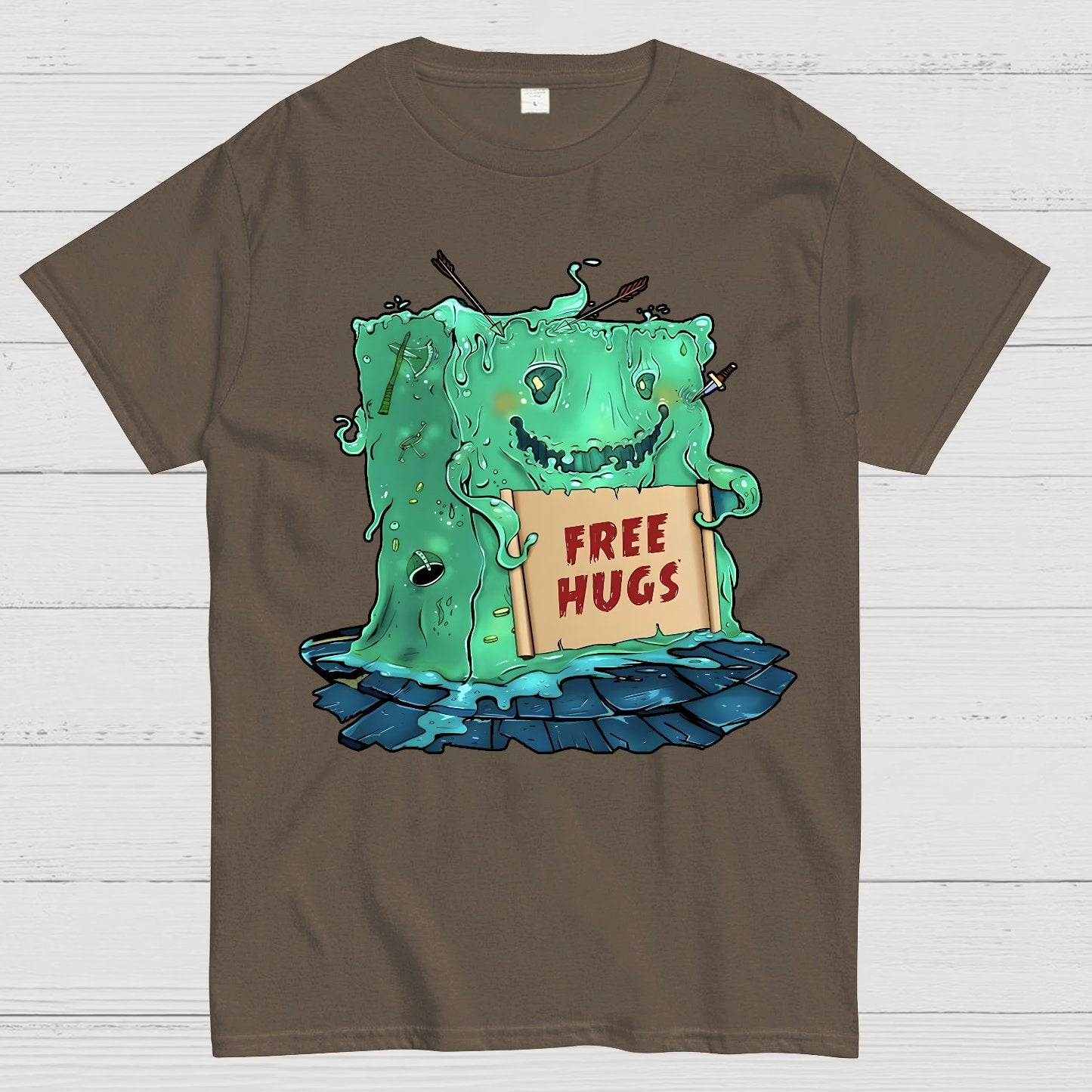 Gelatinous Cube free hugs Geek T-Shirt