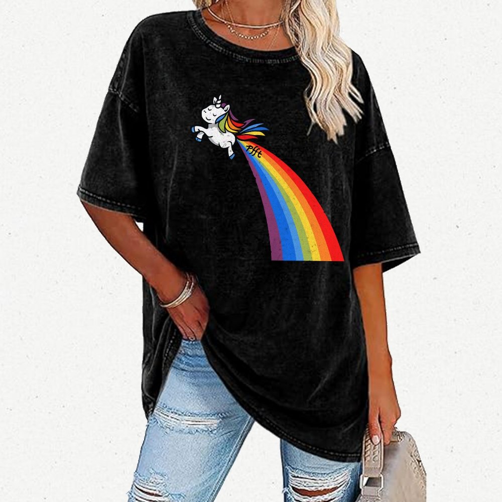 I Fart Rainbows Vintage Distressed T-shirt