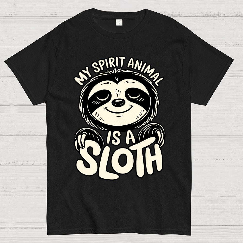 My Spirit Animal is a Sloth Geek T-Shirt