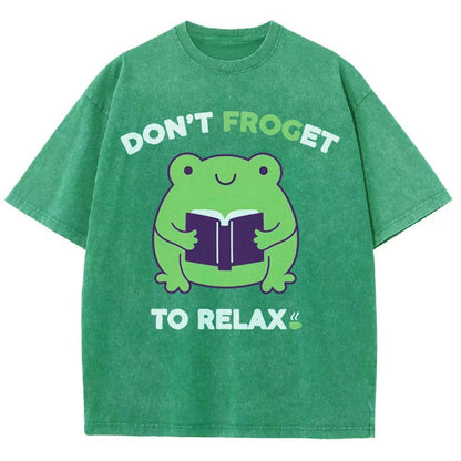 Don't Froget to Relax Vintage Distressed T-shirt