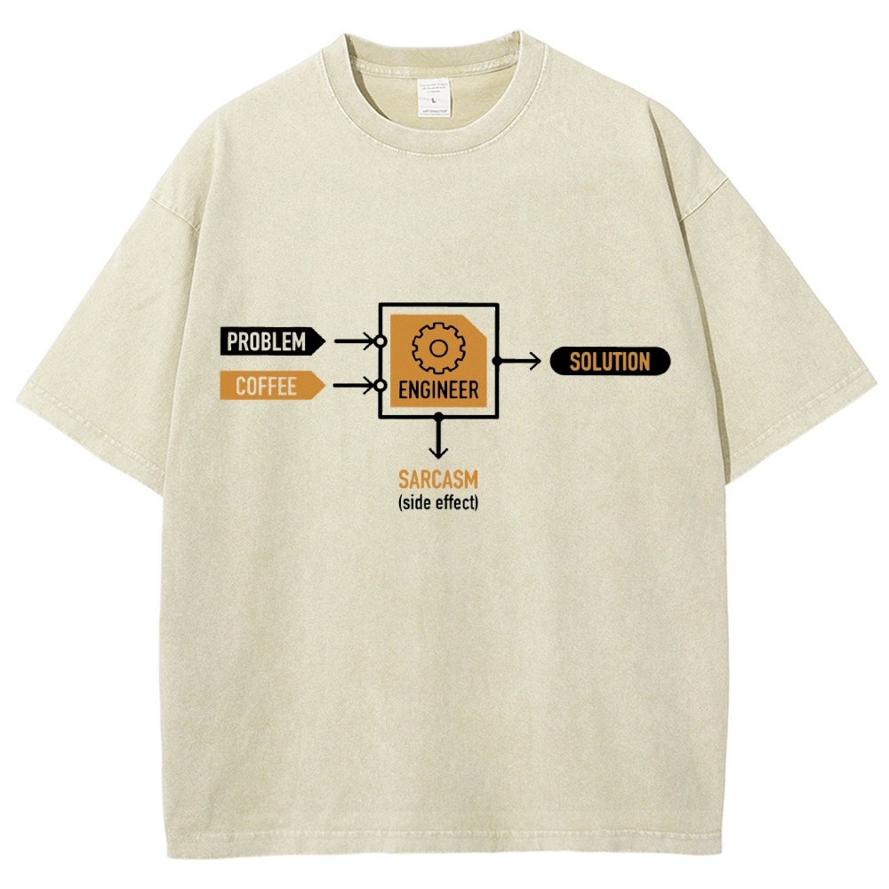 Funny ENGINEER Vintage Distressed T-shirt