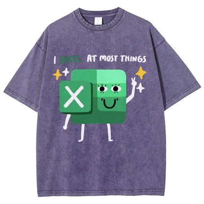 I Excel At Most Things Vintage Distressed T-shirt
