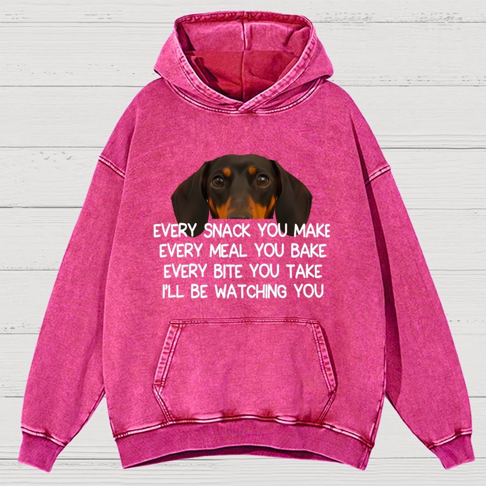 Every Snack You Make Vintage Distressed Hoodie