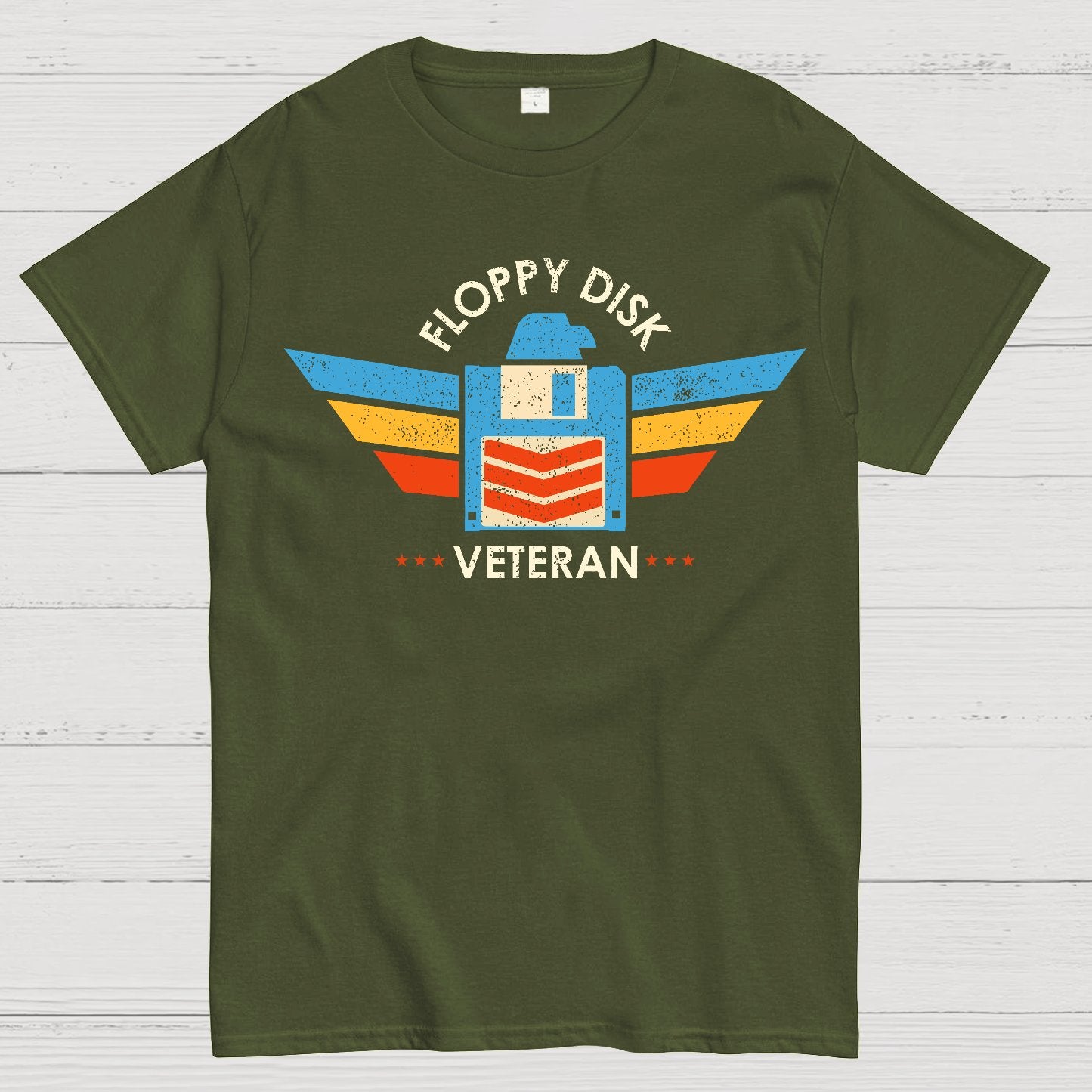 Floppy Disk Veteran Geek T-Shirt