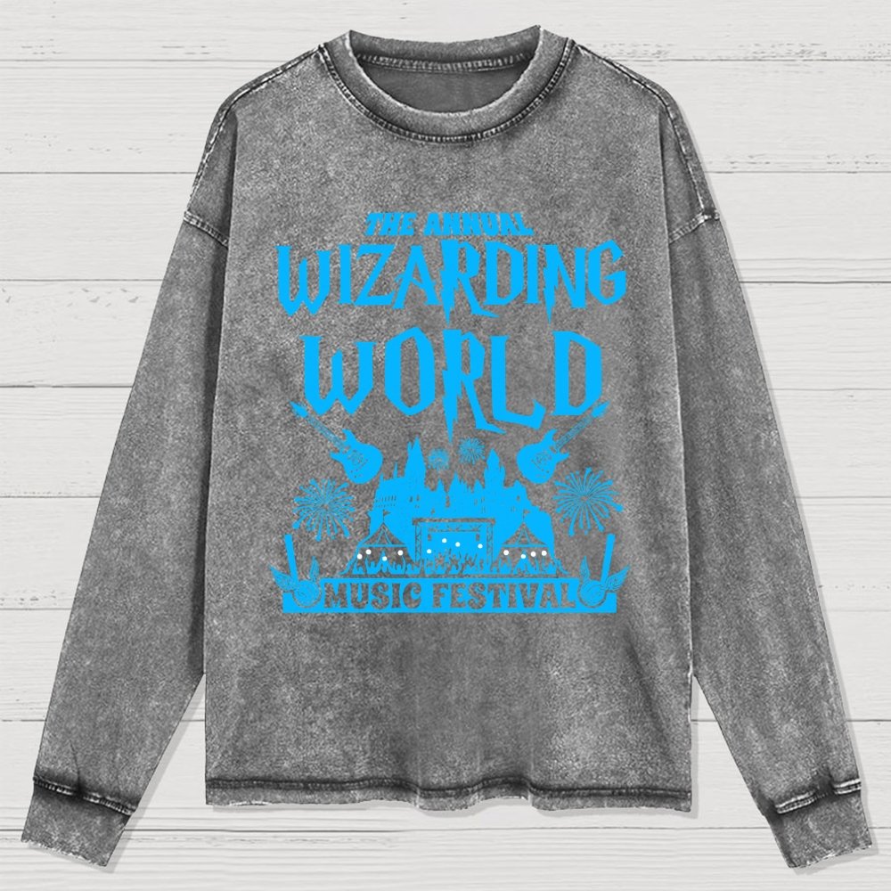 Wizards & Witches Music Festival Washed Long Sleeve Tee