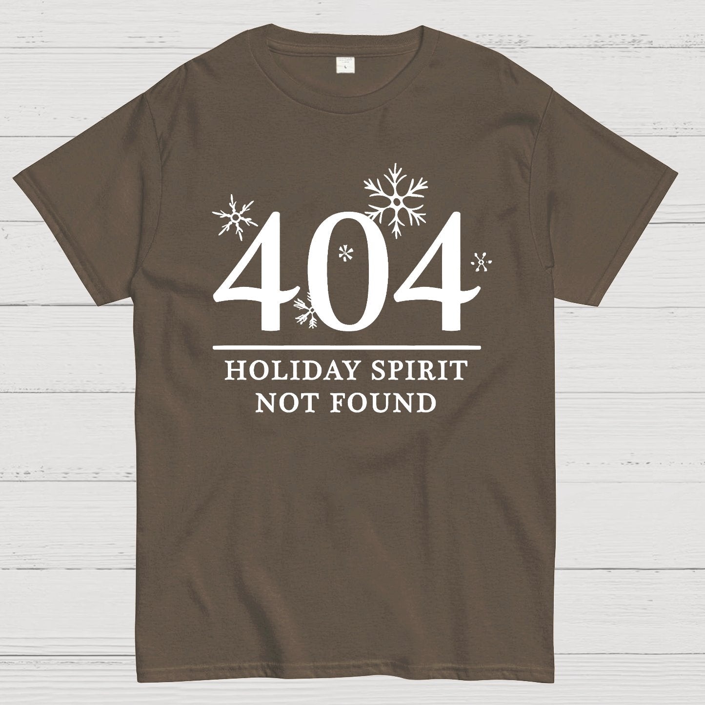 404 Holiday Spirit Not Found Geek T-Shirt