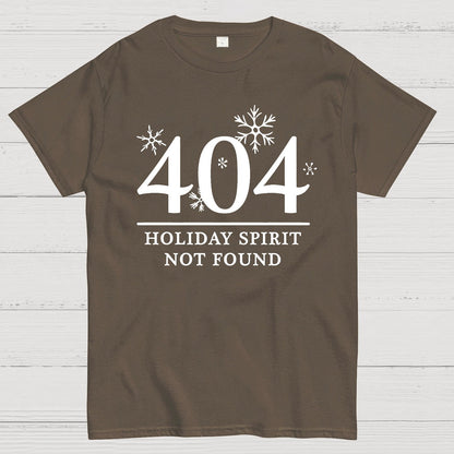 404 Holiday Spirit Not Found Geek T-Shirt