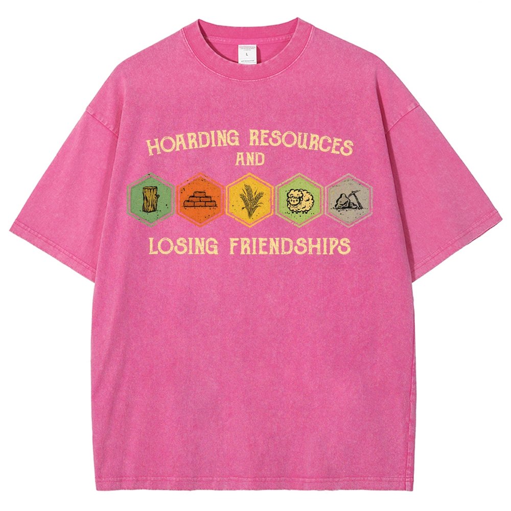 Hoarding Resources And Losing Friends Vintage Distressed T-shirt