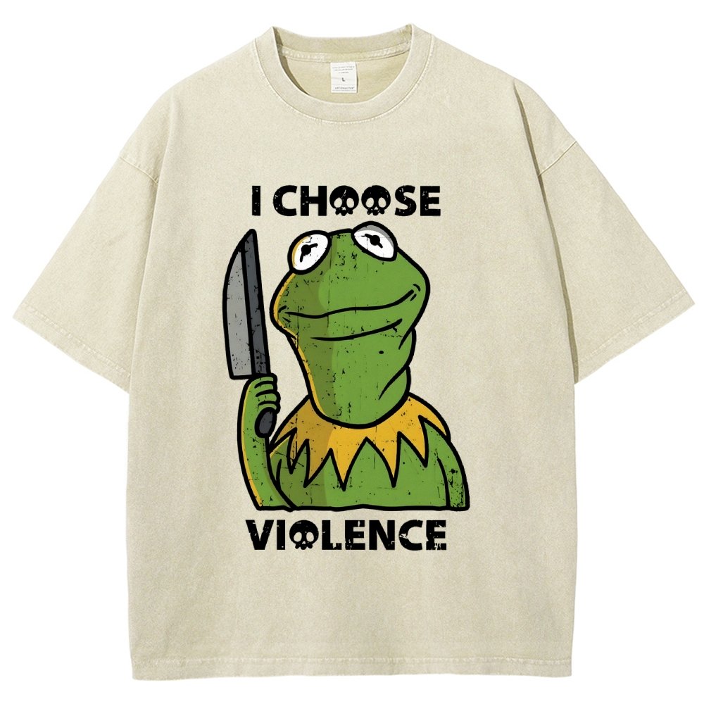I Choose Violence Vintage Distressed T-shirt