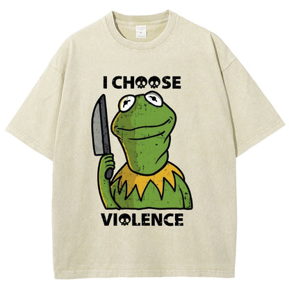 I Choose Violence Vintage Distressed T-shirt