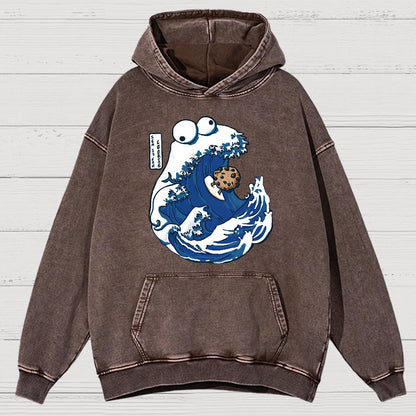Sea Is For Cookie Vintage Distressed Hoodie