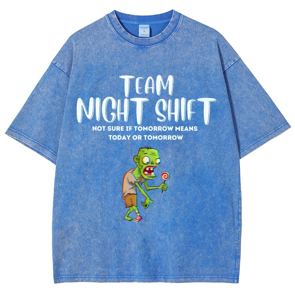 Night Shift Team! Vintage Distressed T-shirt