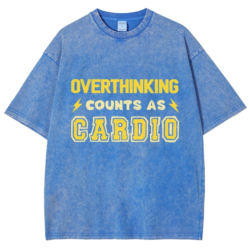 Overthinking Counts As Cardio Vintage Distressed T-shirt