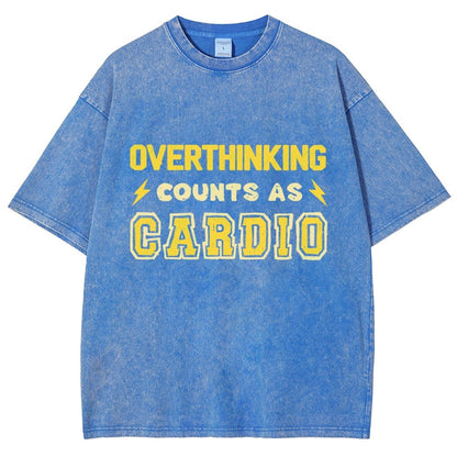 Overthinking Counts As Cardio Vintage Distressed T-shirt