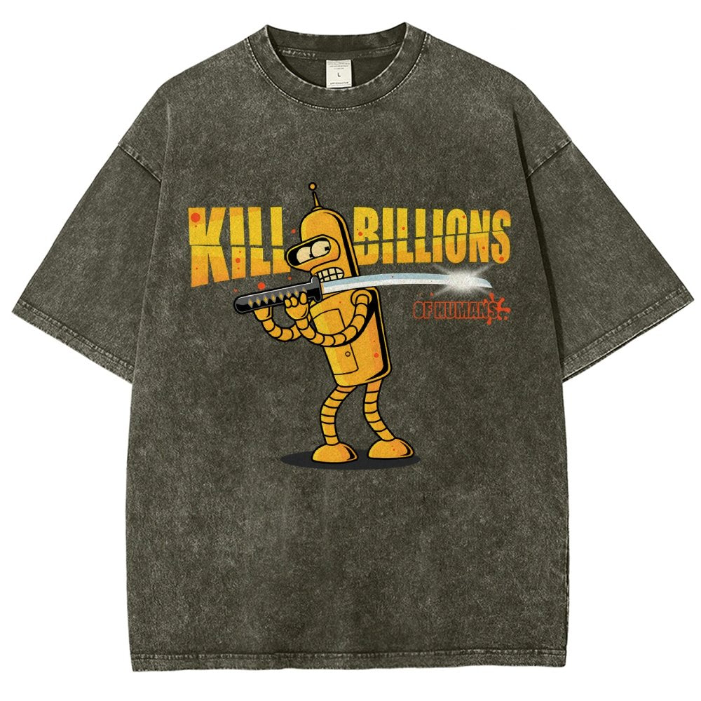 Kill Billions Vintage Distressed T-shirt