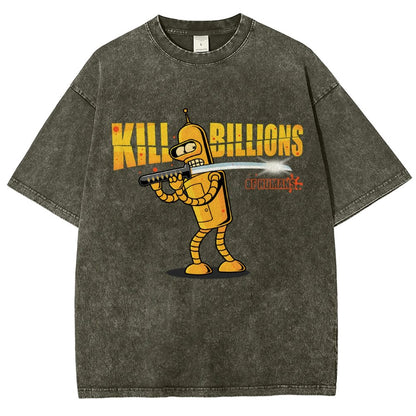 Kill Billions Vintage Distressed T-shirt