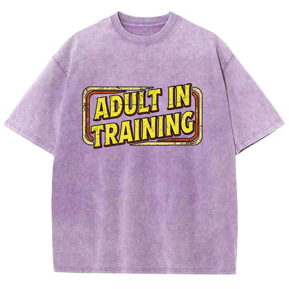 Adult In Training Vintage Distressed T-shirt