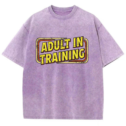 Adult In Training Vintage Distressed T-shirt