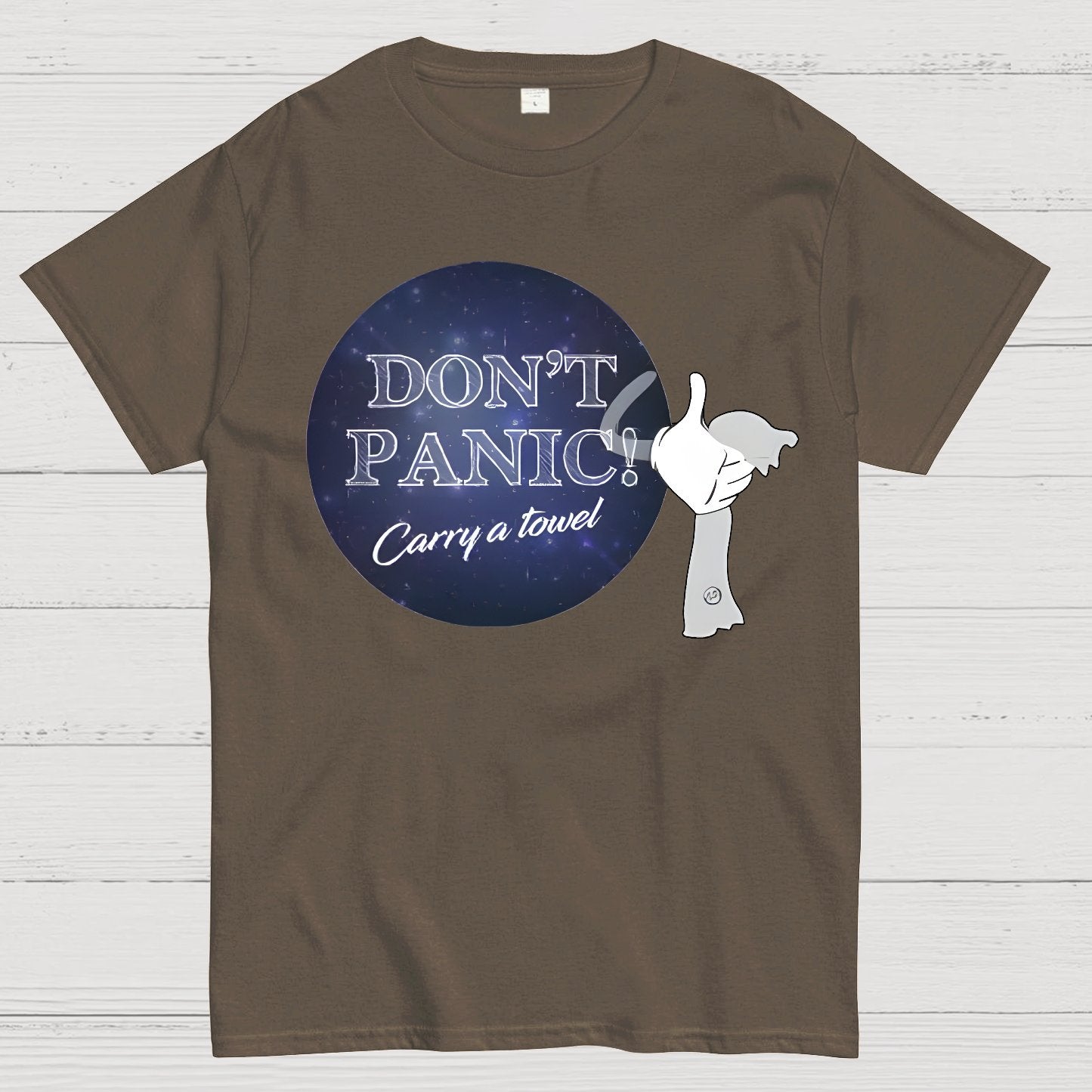 Don't Panic Grab a Towel！Geek T-Shirt