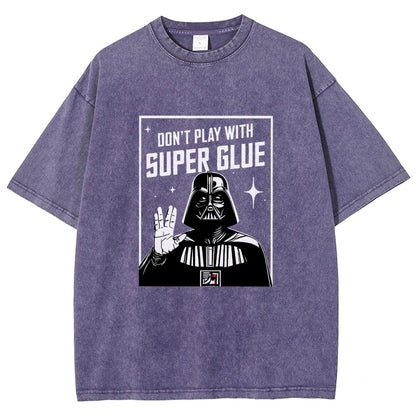 City Safety Tip Keep away from super glue Vintage Distressed T-shirt