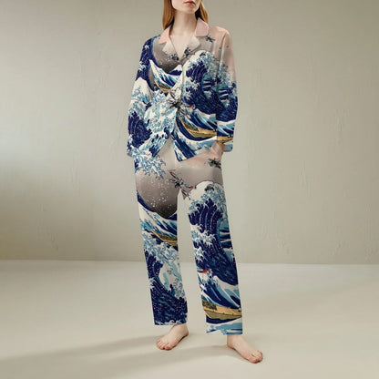 Sea Flight Battle Geek Long Sleeve Pajama Set