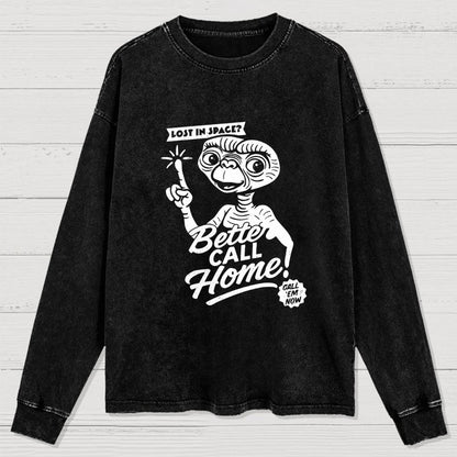 Better Call Home Washed Long Sleeve Tee