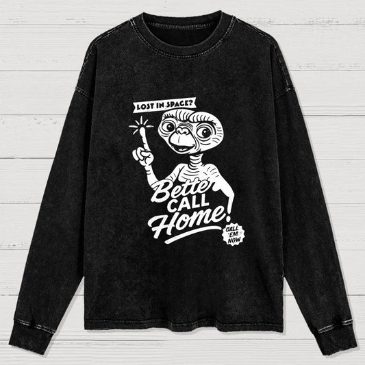 Better Call Home Washed Long Sleeve Tee